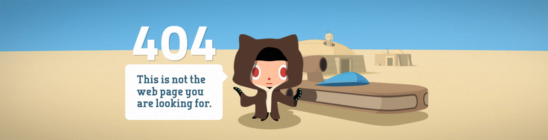 GitHub’s 404 error page